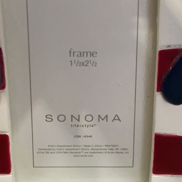 SONOMA Flip Flop Picture Frame Beach Decor USA Stars Stripes Red White Blue - Picture 6 of 6